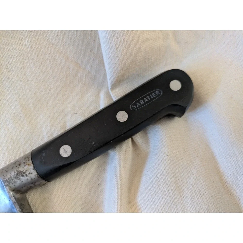 Sabatier Carbon Steel Chef Knife 12 Inch Full Tang Blade France Sharp